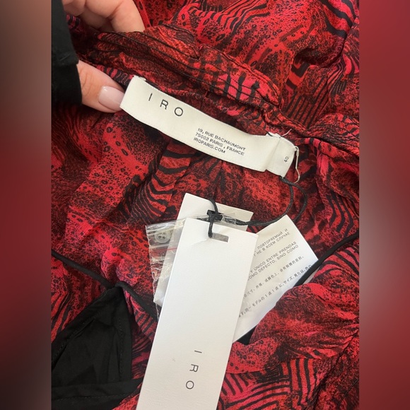 IRO prime ruffled Georgette mini dress - Picture 4 of 14